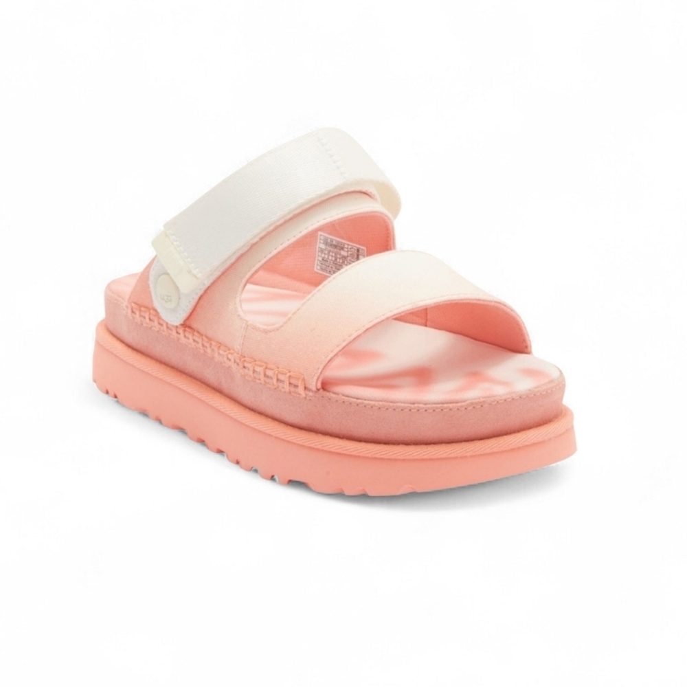 Size 7, 9.5 ,10 UGG Pink Newest Straps Platform Summer Sandals Comfy  Heels